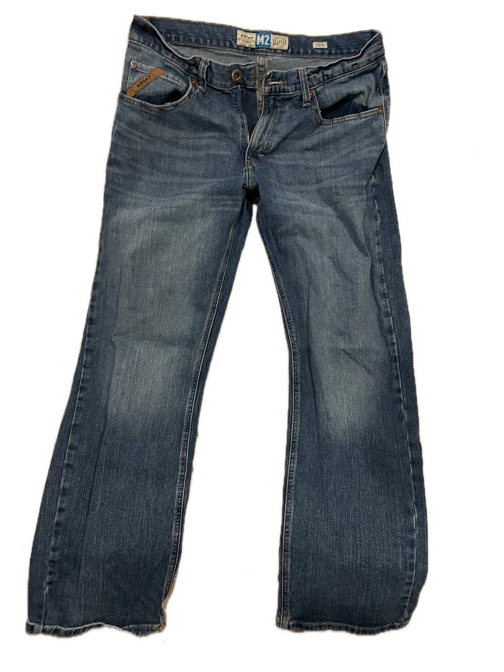 Ariat Traditional Relaxed Boot Cut M2 Blue Jeans Mens 33x32